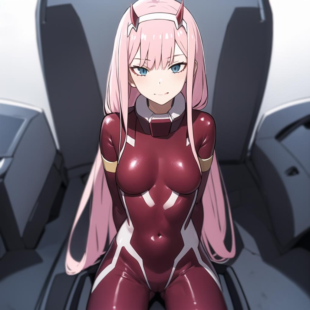 Zero Two anime cosplay girl in suit hold... | Stock Video | Pond5